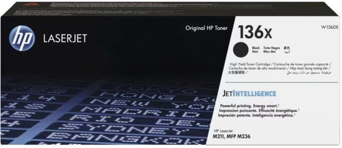 HP 136X (W1360X) kasetė lazeriniams spausdintuvams, Juoda (2600 psl.)