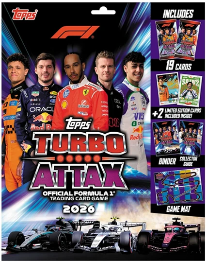 Topps - „Formulės 1 Turbo Attax“ pradinis paketas (F1TA26-02)