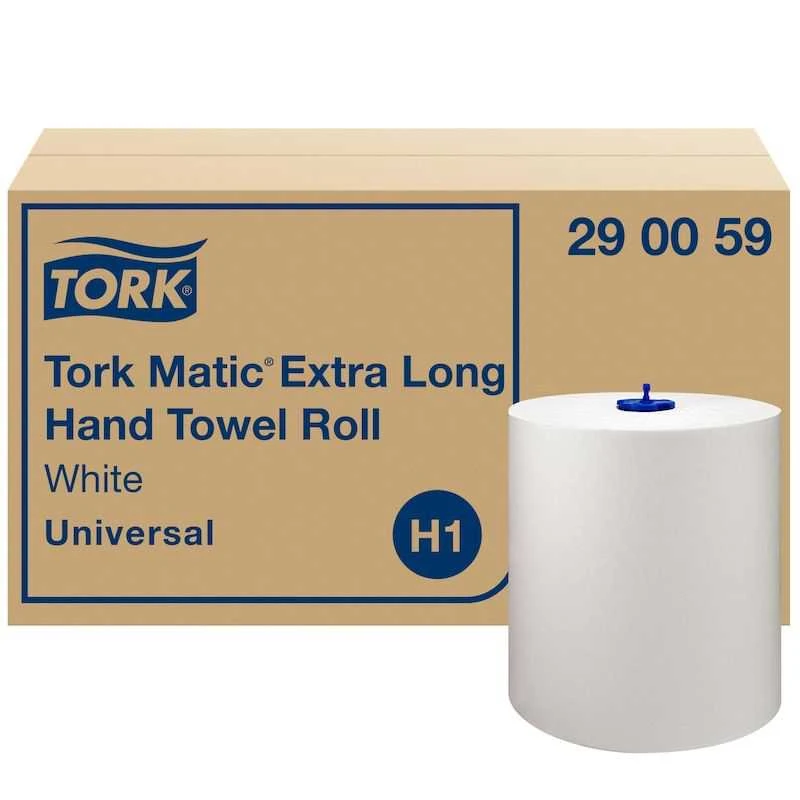Popieriniai rankšluosčiai Tork Soft Universal H1 (290059), 1sluoksnis, baltos spalvos, 280m, 1142 lapeliai