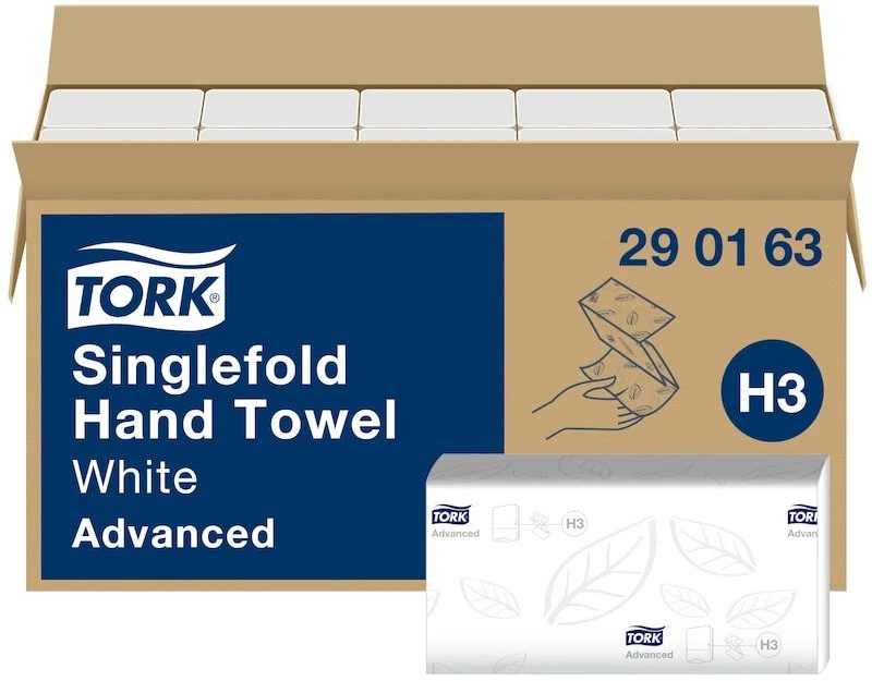 Popieriniai rankšluosčiai TORK Advanced ZZ Fold H3, 2 sl., 250 servetėlių, 24.8 x 23 cm, balta sp.
