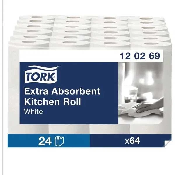 Tork „Staples PREMIUM“ virtuviniai rankšluosčiai, 23 cm x 15,36 m, balta, 2 vnt. pakuotė