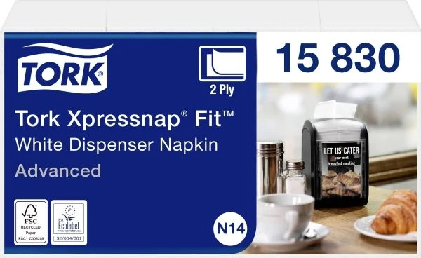 Tork Servetėlių dozatorius FC955 Xpressnap Fit baltos N14 4320 vnt./indelyje - (4320 vnt.)