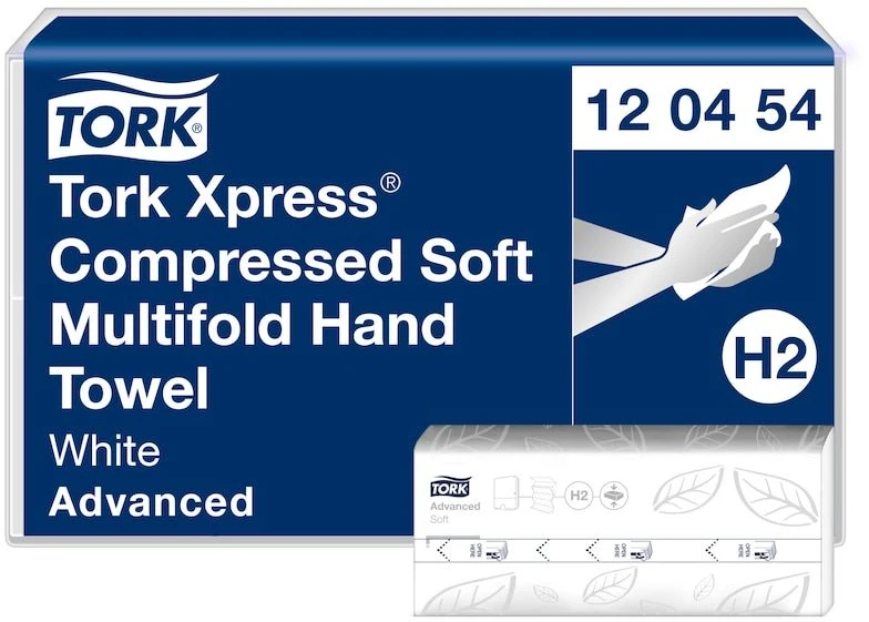 Tork Xpress - Skompresowany miękki ręcznik w składce czteropanelowej, balta - Advanced