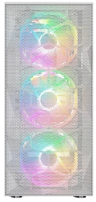 „Montech X3 Mesh Midi-Tower“, RGB, grūdintas stiklas – baltos spalvos