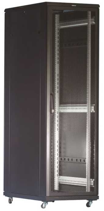 TOTEN System G, 19 "spintelė, 22U, 600x1000, perforuotos priekinės ir galinės durys/ 19-G6022PP