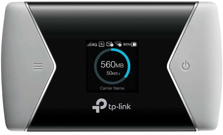 TP-LINK mobilusis 4G LTE WLAN Maršrutizatorius 600 MBs Dviejų dažnių Wi-Fi 4G Modemas SIM kortelės lizdas Micro SD lizdas 1,4 colio TFT ekranas 3000 mAH baterijos