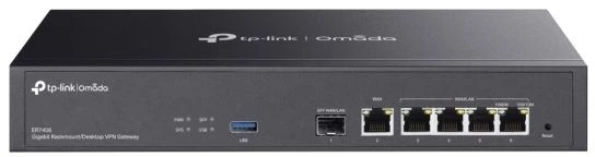 Maršrutizatorius TP-Link ER7406, Ethernet WAN, Gigabit Ethernet, Juoda