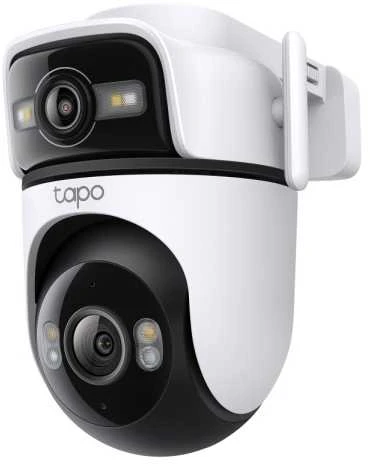 TP-LINK | Dviejų objektyvų apsaugos „Wi-Fi“ kamera | Tapo C545D | Kupolinė | 3 MP | 6 mm | IP66 | H.264 | „MicroSD“, iki 512 GB