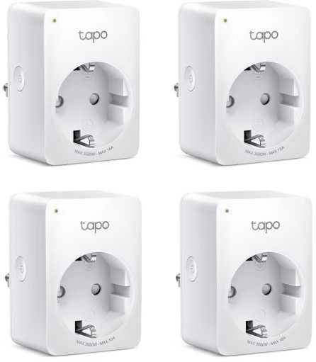 TP-Link Tapo Mini išmanusis „Wi-Fi“ lizdas, energijos stebėjimas, belaidis, „Wi-Fi“, 2,4–2,4835 GHz, 2400 MHz, 802.11a, 802.11b, 802.11g, „Wi-Fi 4“ (802.11n), 72 Mbit/s