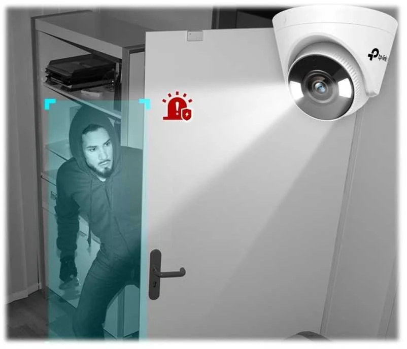 TP-LINK | VIGI 4MP spalvota „Wi-Fi“ bokštelio formos tinklo kamera | VIGI C440-W | Kupolinė | 4 MP | 4 mm | H.265+/H.265/H.264+/H.264 | „MicroSD“
