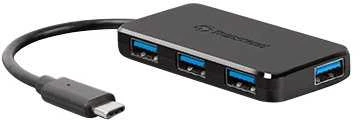 TRANSCEND USB 3.1 C tipo 4 prievadų šakotuvas
