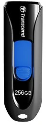 TRANSCEND 256GB USB 3.0 USB atmintinė be dangtelio Juoda