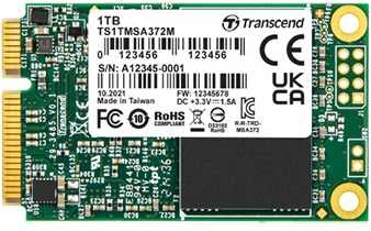 Dysk SSD Transcend MSA372M 64GB mSATA SATA III (TS64GMSA372M)