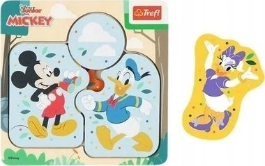 Trefl medinė dėlionė Mickey Mouse & Friends 6vnt TREFL