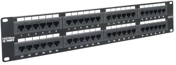 TRENDnet Patch Panel Cat. 6 48x1GBE 19'' TC-P48C6