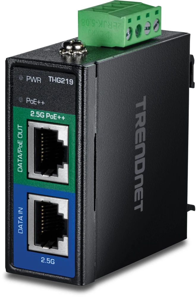 TRENDnet Przemysłowy maitinimo šaltinis PoE++ 2,5 Gb/s TI-IG219 (21.22.1631)