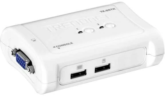 TRENDNET 2 prievadų USB KVM jungiklio rinkinys
