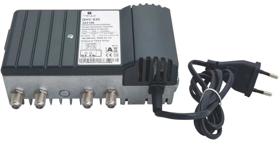 Triax GHV 930 signalo stiprintuvas su maitinimo laidu