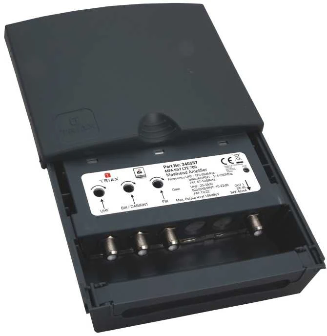 Triax MFA657 LTE apsaugotas stiebo stiprintuvas UHF / FM