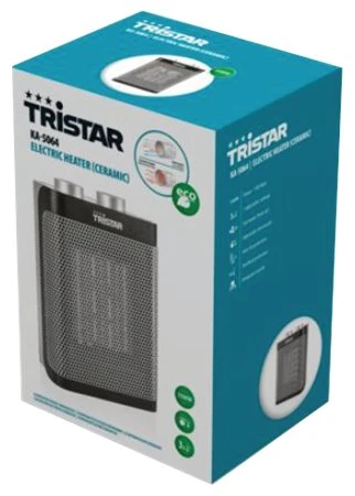Tristar elektrinis šildytuvas KA-5064 keraminis, galios lygių skaičius 3, 1500 W, juodas/nerūdijantis plienas