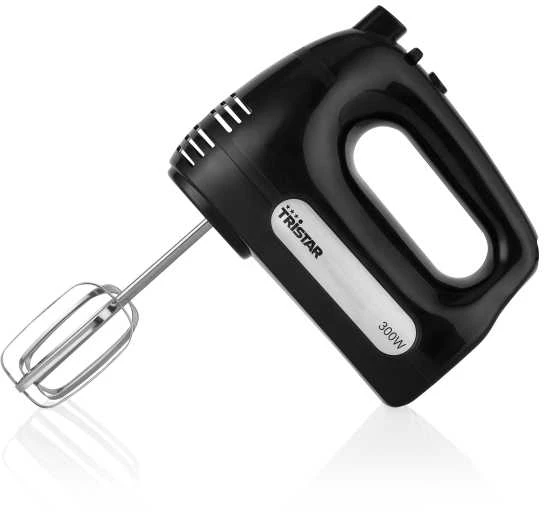 Plakiklis Tristar | Hand Mixer | MX-4201 | Hand Mixer | 300 W | Greičių skaičius 6 | Turbo mode | Juodas