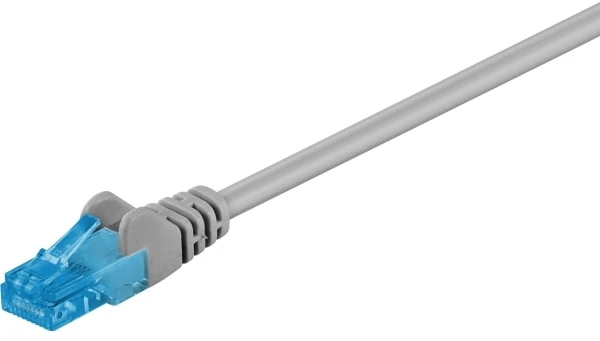 Goobay Triton CAT 6A Komutacinis kabelis, U/UTP, pilkas – kabelio ilgis 0,25 m