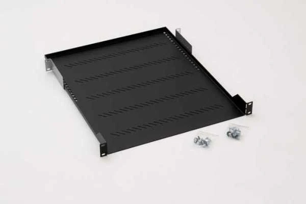 TRITON Shelf with perforation 1U 950mm - Kreminis - Pilkas - 40 kg - 1U - 950 mm