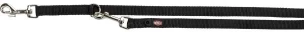 TRIXIE Premium pritaikomas pavadys, dvisluoksnis, XS-S 2m/15mm, juodas