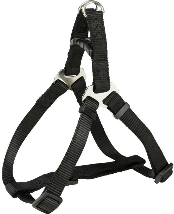 TRIXIE Premium One Touch petnešos, XS-S 30-40cm/10mm, juodos