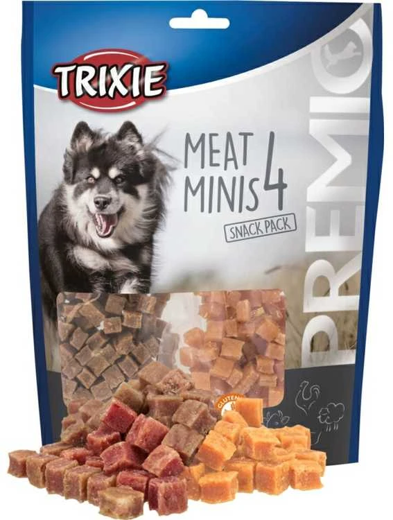 TRIXIE PREMIO 4 Meat Minis, vištiena/antiena/jautiena/ėriena, 4x100 g