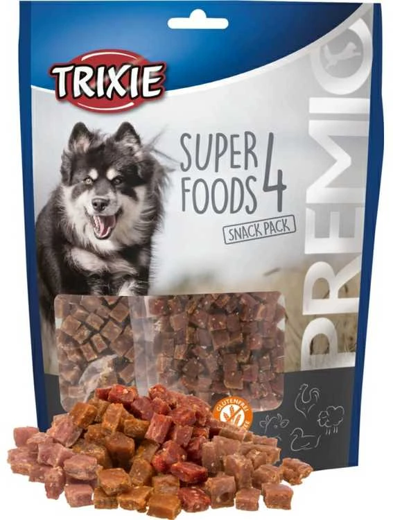 TRIXIE PREMIO 4 Superfoods, vištiena/antiena/jautiena/ėriena, 4x100 g