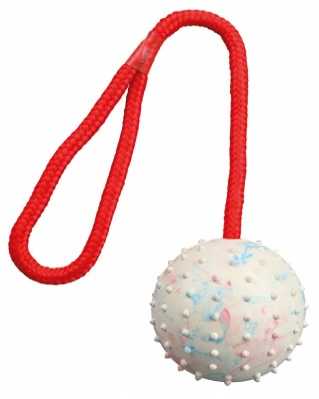 Trixie Žaislas Kamuolys guminis ant virvės 7cm/30cm