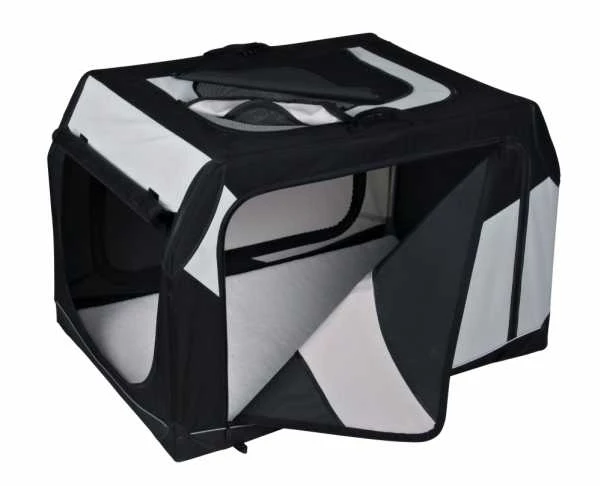 Trixie BOX TRANSPORTOWY ''VARIO'' 99cm NYLON JUODA-PILKA