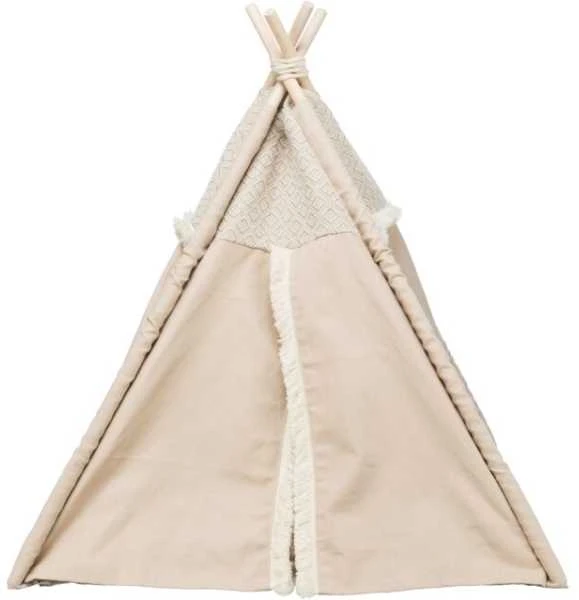 Trixie Boho Tipi, uždara lova, šuniui/katė, smėlio spalvos, 55 x 65 x 55 cm (TX-38211)