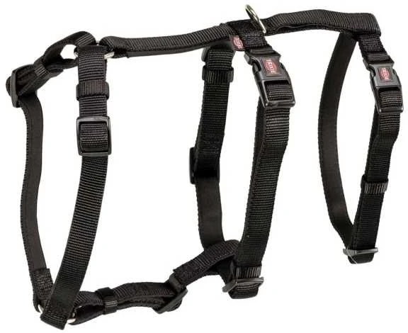 TRIXIE Panic petnešos su apsauga nuo nuo pabėgimo, S-M 40-65 cm-15 mm, juodos