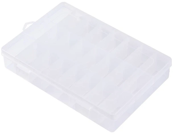 TRU COMPONENTS TC-ERB-9049 rinkinio dėžutė 210 x 140 x 38 mm, 24 skyriai