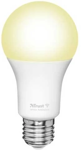 Trust E27 LED CCT WI-FI Smarte WiFi LED-Lampe, Lichtstimmung baltas, Fassung E27, von Ihrem Išmanusis telefonas/Planšetė zu steuern