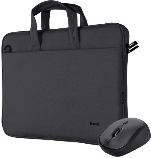 Nešiojamų kompiuterių krepšys Trust Nb Case Bologna + Mouse Set 24988. juoda. 16"