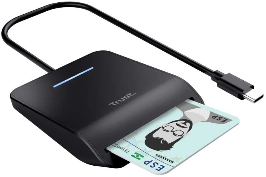 Trust kortelių skaitytuvas su USB-C laidu