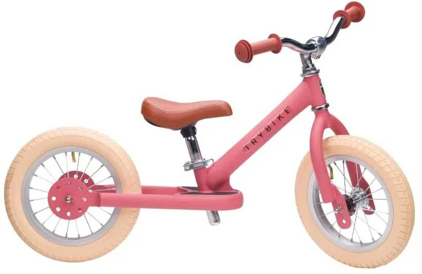 Dviratis-trybike - 2 plieniniai ratai - Vintage Rose (30TBS-2-PNK-VIN)