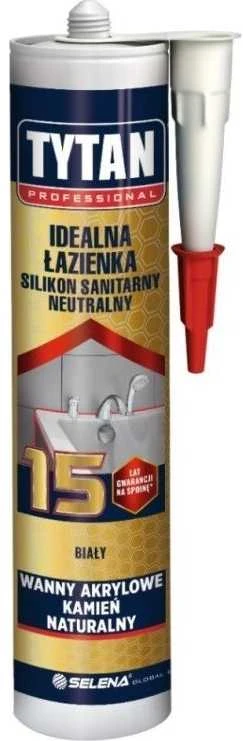 Tytan Silikon sanitarny balta 280ml