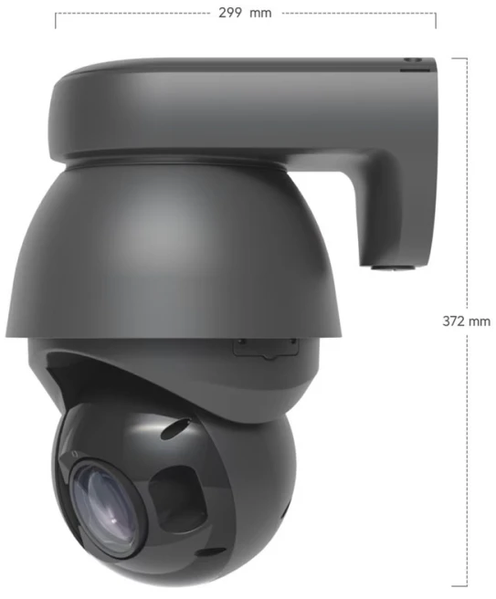 UBIQUITI UVC-AI-PTZ-PRECISION-B PRAMONINĖ 4K PTZ KAMERA, 31 KARTŲ OPTINIS PRIARTINIMAS, LIDAR TECHNOLOGIJA