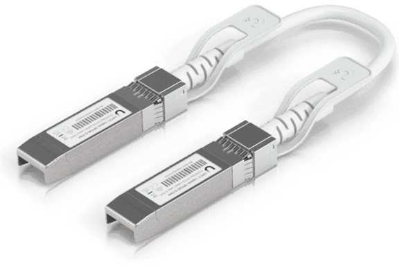 Ubiquiti tiesioginio prijungimo kabelis, automatinis sujungimas, 10G SFP+, 25G SFP28, sujungia „UniFi“ įrenginius. 0,15 m, 10 vnt. pakuotėje (7 ekv. vnt.)