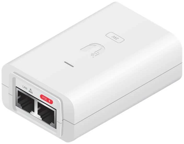 Ubiquiti 24W PoE adapteris su LAN jungtimis