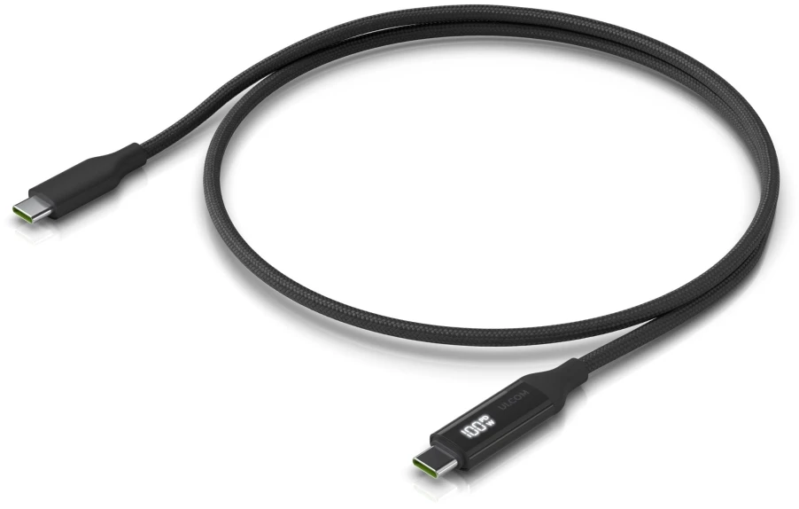 Kabelis USB Ubiquiti USB-A - USB-C 1 m Juodas (UACC-CABLE-USB-100W-1M-BK)