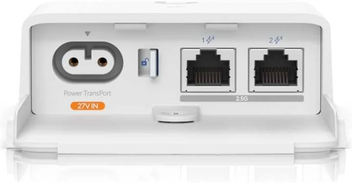 Ubiquiti UISP dvigubo maitinimo purkštuvas 2,5 gigabito eternetas 48 V