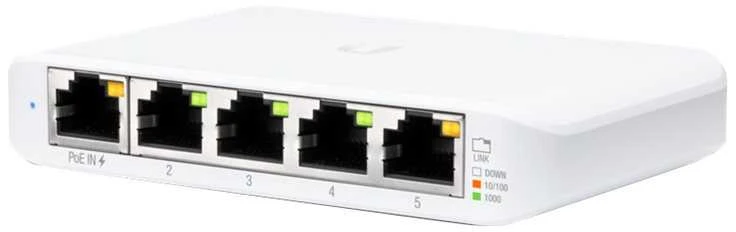 Šakotuvas Ubiquiti USW-Flex vidaus/lauko 5Port Poe Gigabit jungiklis | Ubiquiti