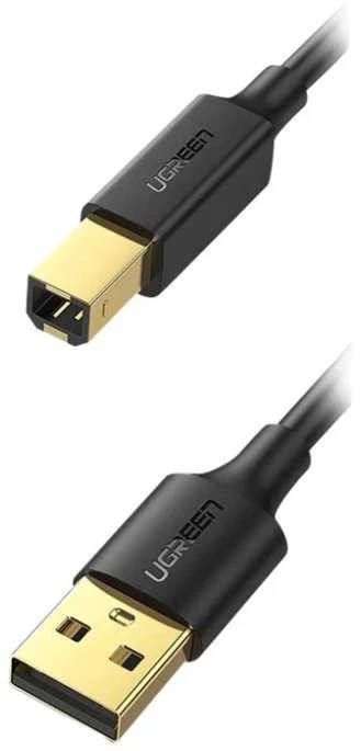 UGREEN US135 USB 2.0 AB spausdintuvo kabelis 5m - Juodas