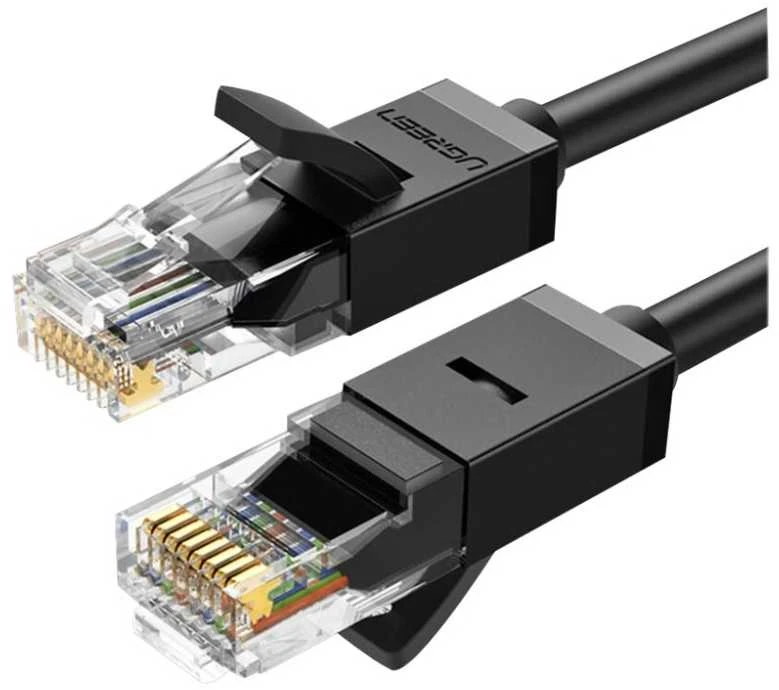 UGREEN Ethernet RJ45 suapvalintas tinklo kabelis Cat.6 UTP 2m - Juodas