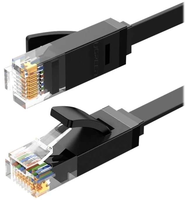 UGREEN Ethernet RJ45 suapvalintas tinklo kabelis Cat.6 UTP 2m - Juodas